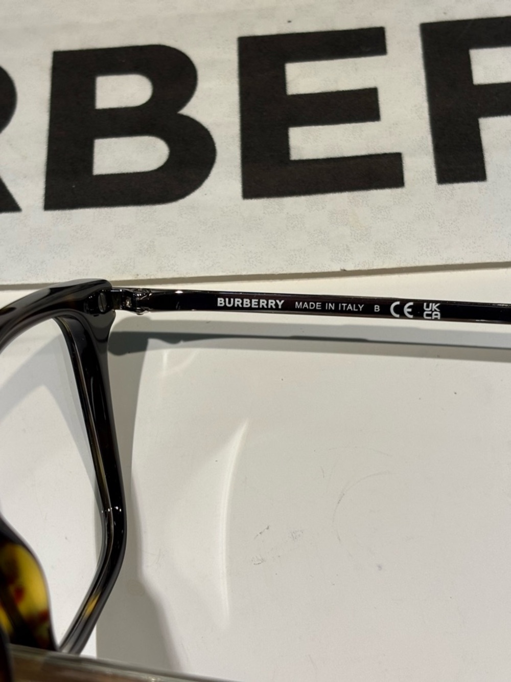 New Burberry BE2378 3002 Ellis Dark Havana Optical Glasses Extra Long Temples - Picture 11 of 13